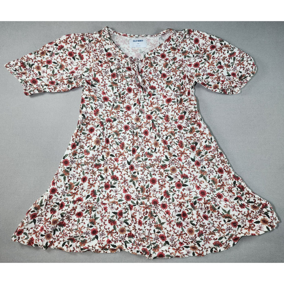 Old Navy Girls Dress Medium 8 Floral‎ Cottagecore Peasant Prairie - Picture 1 of 7